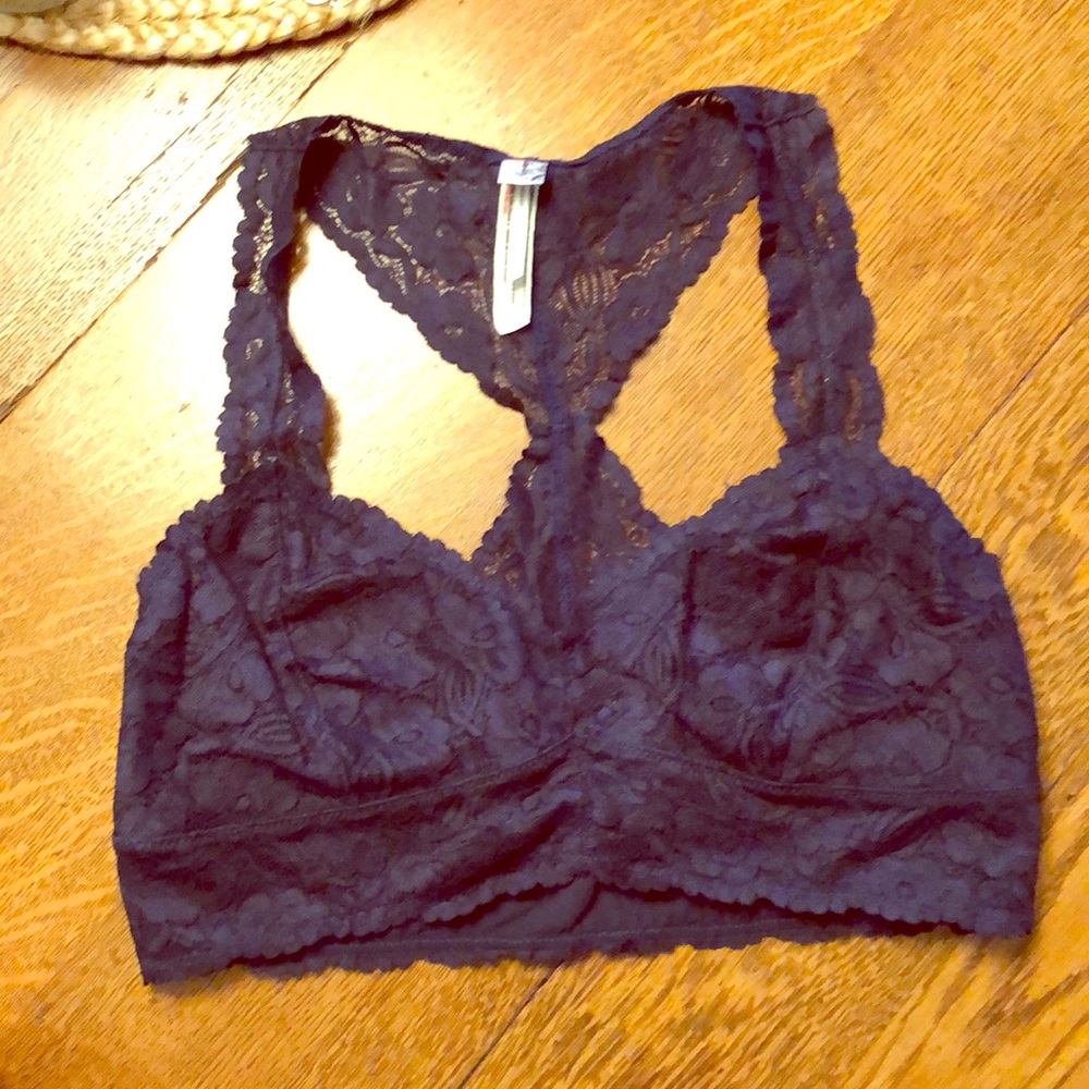 Free People bralette. Midnight blue. Medium